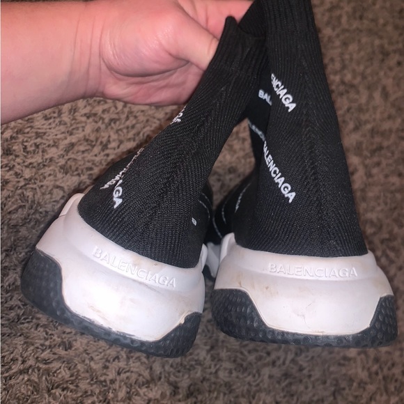 COPY - Balenciaga Shoe Black/White Womens Size 8. Like New - Picture 3 of 3